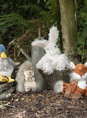 授权正品英国Wrendale毛绒玩偶大号狐狸野兔可爱治愈系礼物娃娃