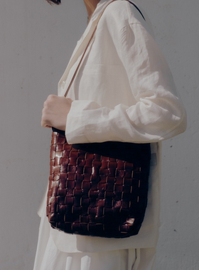 【首批售罄】idee fixe手工编织单肩包大容量斜挎包女复古小众