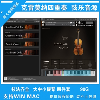独奏提琴弦乐包康泰克音源音色库