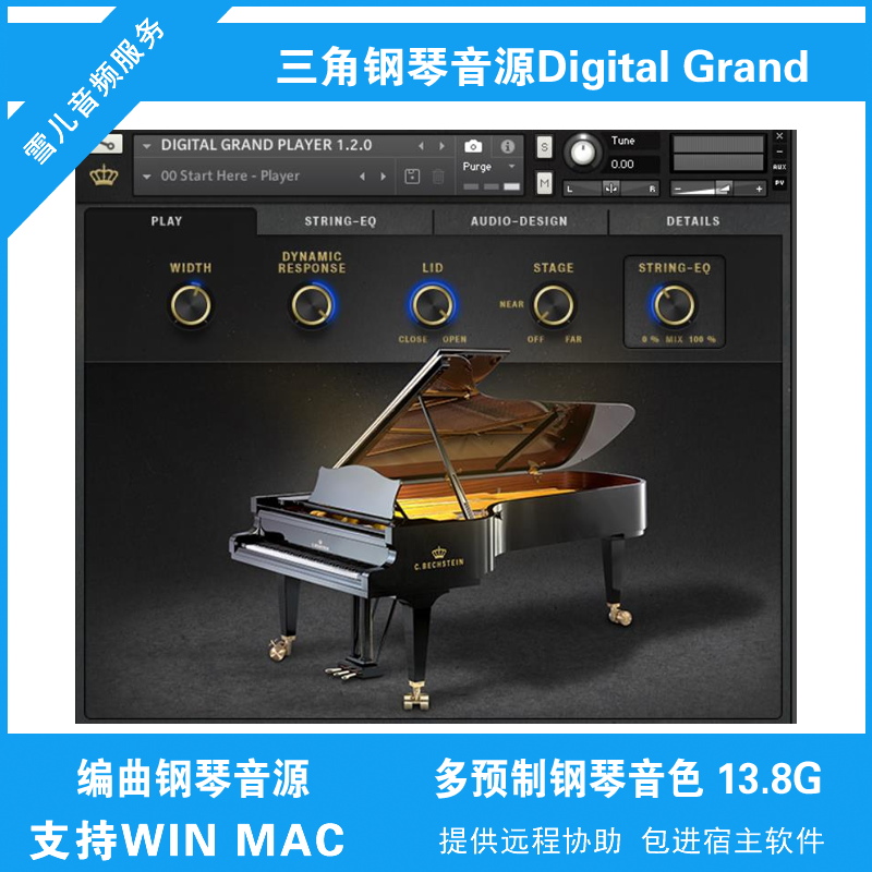 bechstein digital grand 三角钢琴音源编曲康泰克音色库 pc mac