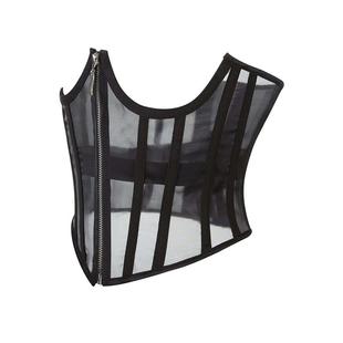 breathable bra lightweight Zippered and shaping mesh body