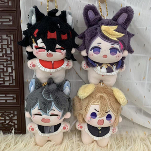 彩虹社luxiem男团周边vox luca ike海星体棉花娃娃shu毛绒玩偶正