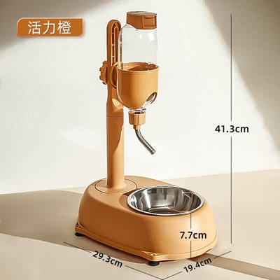 华元宠具（hoopet）杆式后加式饮水器宠物狗狗饮水器自动喝水机可