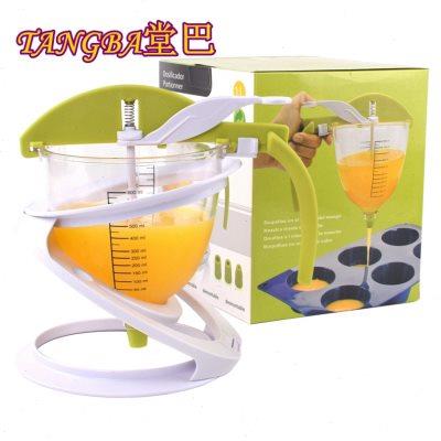 QZ-02 PC塑料 800ML带刻度容器 绿色挤料器 巧克力填充器烘焙模具
