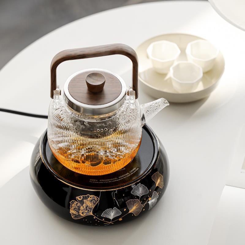 玻璃煮茶壶电陶炉泡茶专用蒸煮老白茶围炉煮茶器茶炉烧水壶耐高温