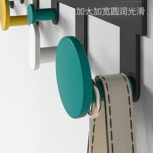 进门挂钩创意玄关置物架壁挂免打孔墙壁上钥匙衣帽挂衣钩门口入户