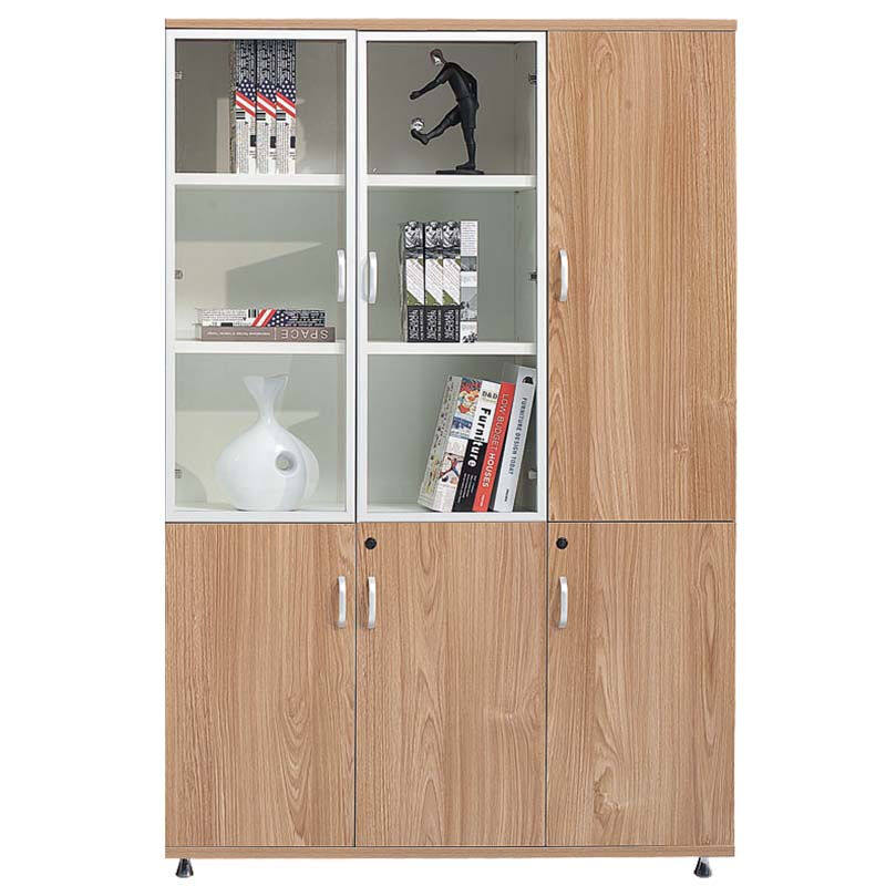 格诺瓦办公文件柜板式资料柜高柜组合档案柜办公室柜子落地柜橡木