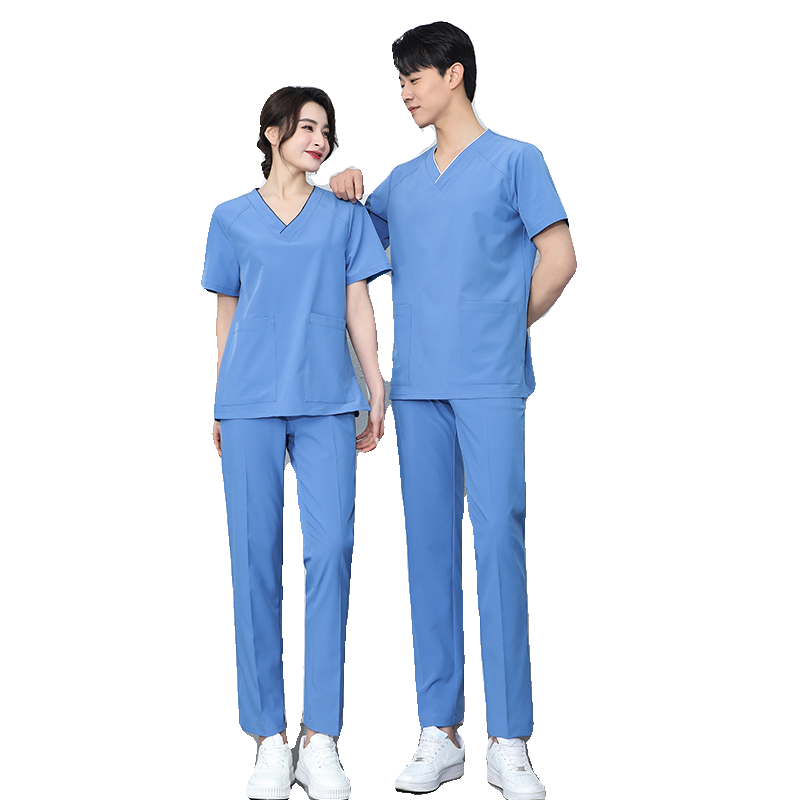 寶蘭辰洗手衣手術(shù)室男女口腔醫(yī)生刷手服手術(shù)衣工作服長袖彈力速干