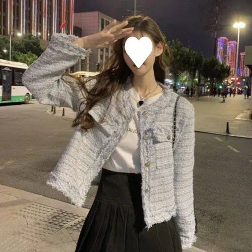 新版短外套女秋冬潮炸街小香风气质百搭显瘦开衫小外套