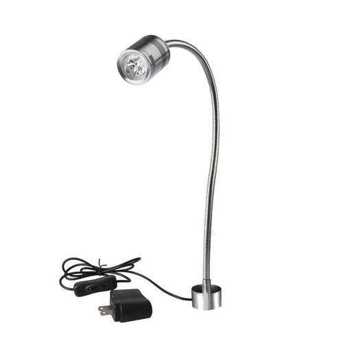 LED机床工作灯220v3w强力磁铁座微型金属软管工业设备灯