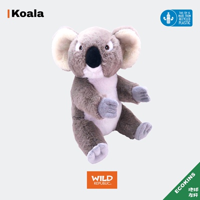 考拉毛绒美国WildRepublic回收塑料环保自然治愈玩偶正品玩具12寸