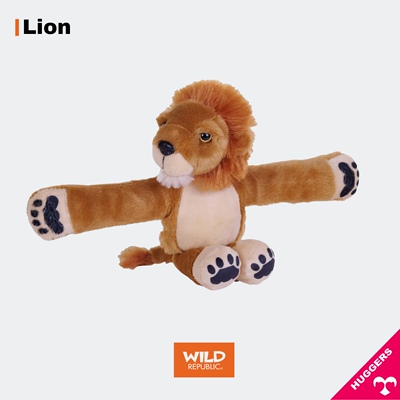 美国WildRepublic新款狮子啪啪圈毛绒可爱玩偶生日礼物公仔