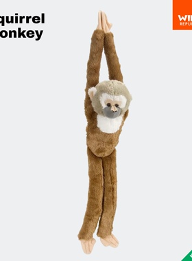 挂挂猴｜松鼠猴毛绒动物正品进口玩偶玩具wildrepublic