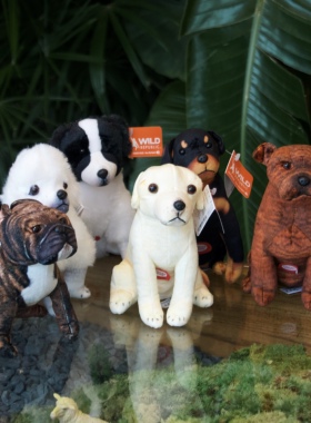 狗狗毛绒玩具犬类宠物发声拟声公仔科普玩偶新款WILD REPUBLIC