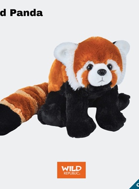 小熊猫毛绒玩具治愈温暖可爱公仔陪伴玩儿童玩具 WILD REPUBLIC