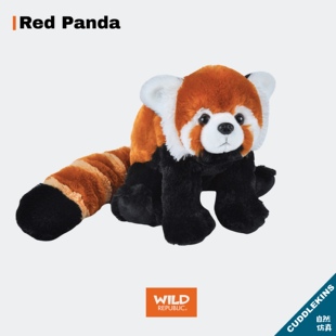 小熊猫毛绒玩具治愈温暖可爱公仔陪伴玩儿童玩具 WILD REPUBLIC