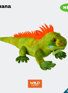 蜥蜴鬣蜥毛绒玩具仿真公仔万圣节装饰儿童科普礼物WILD REPUBLIC