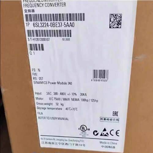 6SL3224-0BE37-5UA0/24/22/0AA0/23/2/32/27西门子G120模块变频器