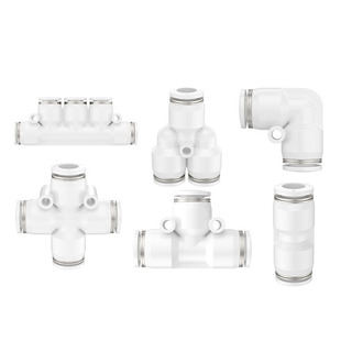 气动气管快速插接头PU直通PEG变径直接接头四通三通直通PV弯通