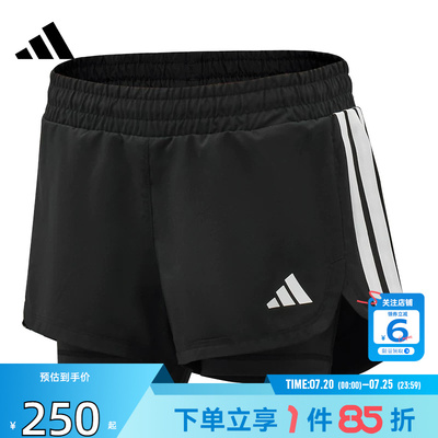 劲浪体育adidas阿迪达斯女子运动休闲短裤裤子KD9742