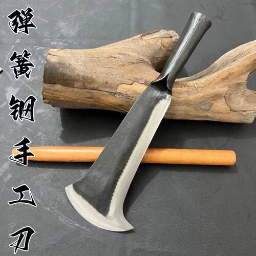 手工锻打加厚一体弯镰割草开路
