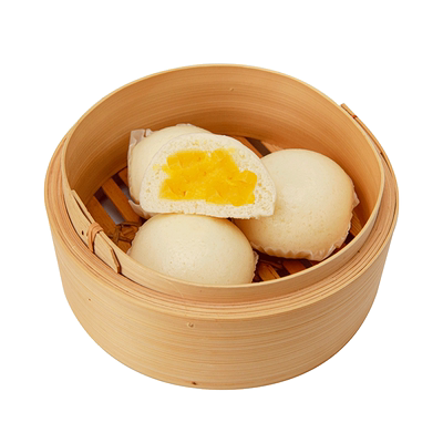 广式早茶点心广东加热即食奶黄包