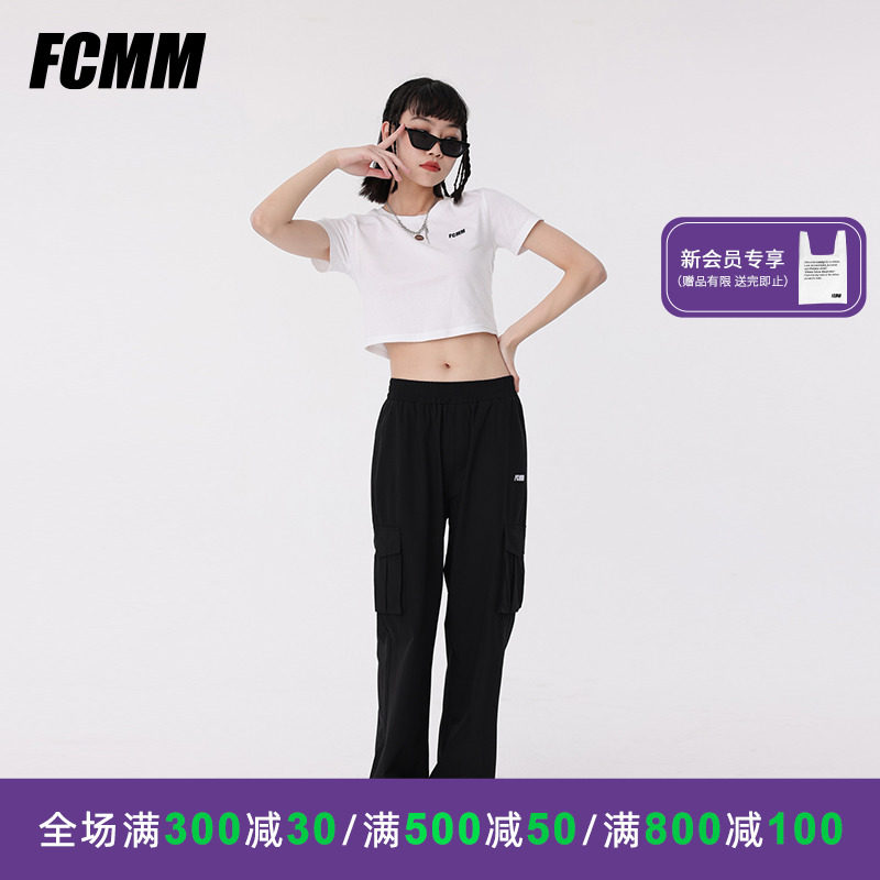FCMM簡約短T恤2022年夏季短款正肩圓領短上衣露臍潮酷風短袖女在類目 女裝/女士精品, T恤中 - 來自Buy2taobao.com提供專業的淘寶代購服務