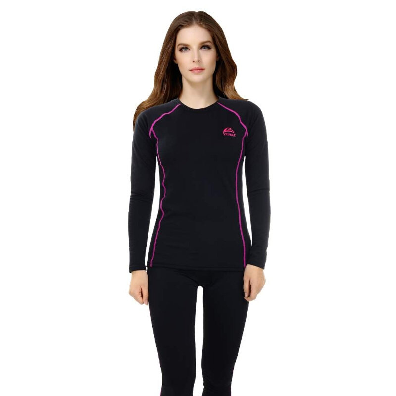 高档唯派户外运动抓绒骑行保暖内衣男款秋冬季紧身弹性骑行服套装