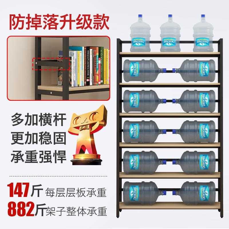 仓储货架书架落地家用置物架超市鞋架铁艺多层货架样品陈列展示架