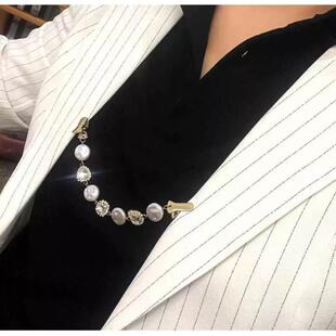 别针固定衣服 披肩防掉肩夹女方领防走光神器胸口胸针高端精致时尚