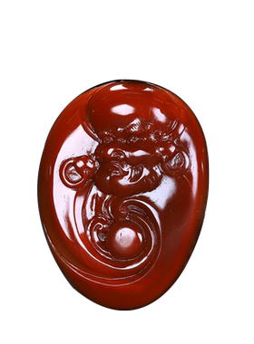 南红玛瑙原石达摩挂坠天然凉山