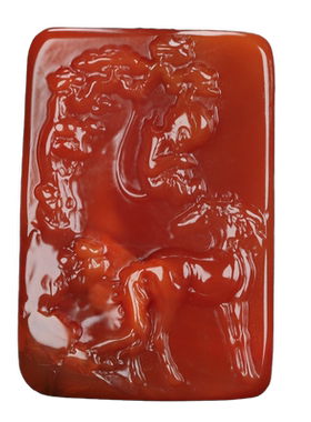 墨雨轩男女南红玛瑙原石雕刻