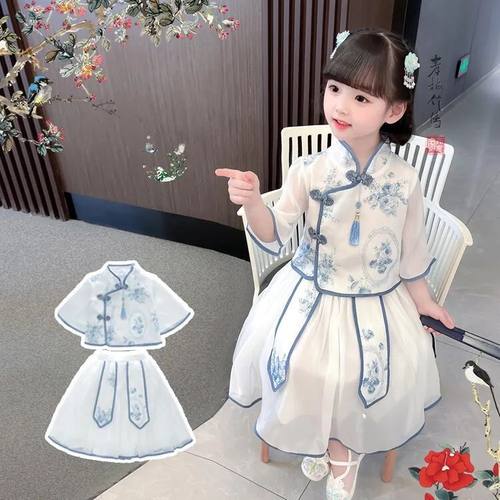 中国风旗袍裙女汉服套装裙夏季