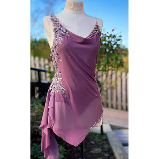 冰旋舞花样滑冰表演服儿童成人现代舞童比赛考级裙子D527