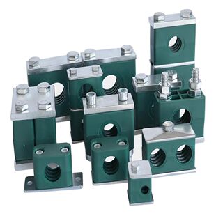 轻型管夹单孔内六角塑料管夹船用液压管夹油管管卡固定夹子