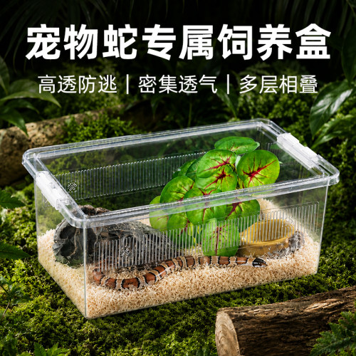 宠维奥宠物蛇饲养盒套装造景大号
