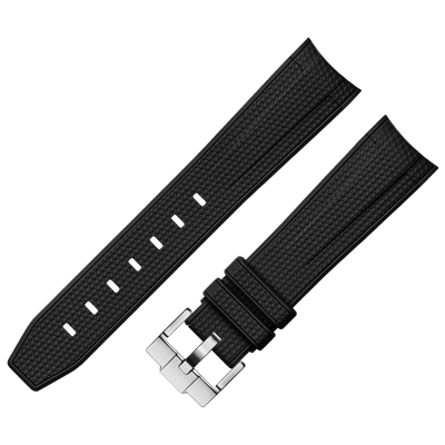 适配欧米茄omega斯沃琪MOONSWATCH行星联名弧口编织纹橡胶手表带