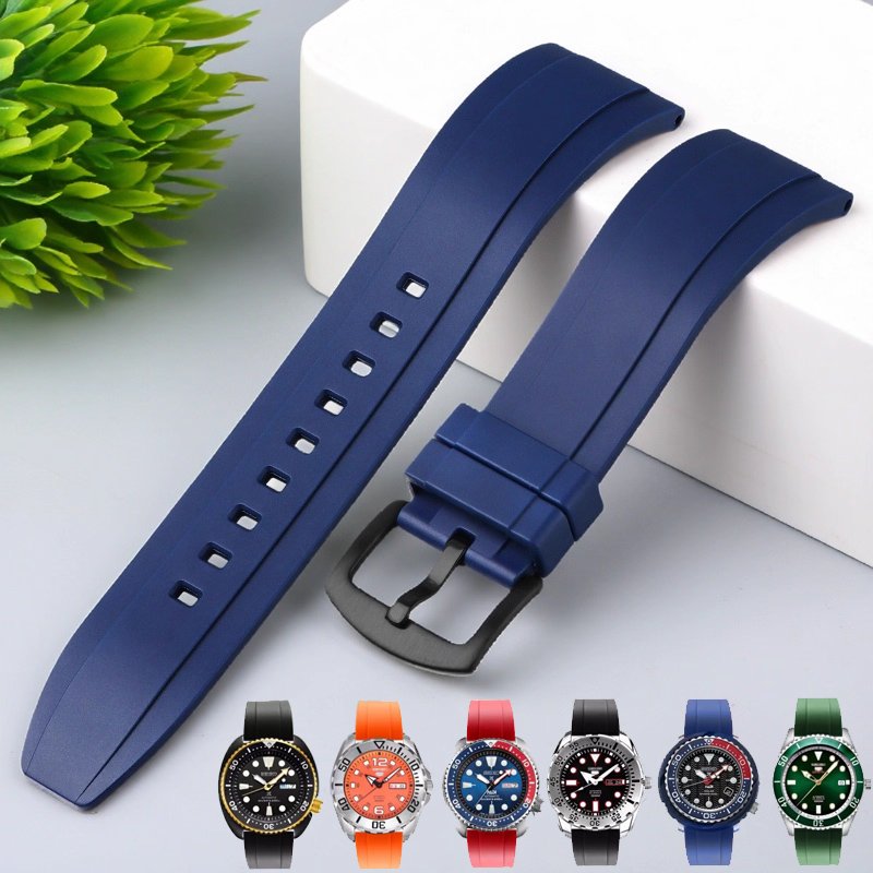 通用款快拆弧形带身硅胶手表带