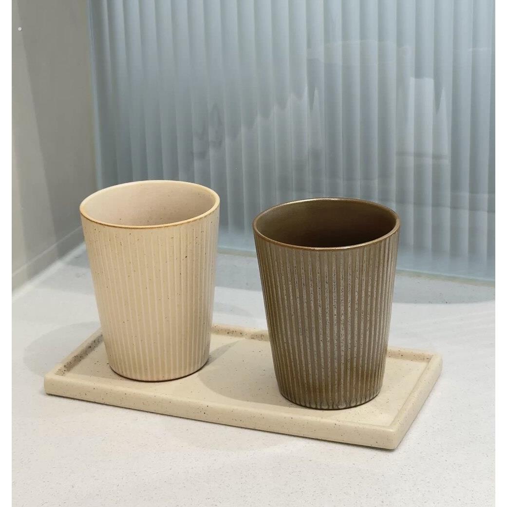 日式陶瓷漱口杯刷牙杯子情侣一对家用简约牙刷杯牙缸牙杯洗漱套装