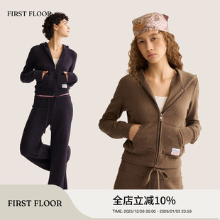 休闲连帽卫衣套装 复古短款 」FIRSTFLOOR实穿裸感修身 「孙乐言同款