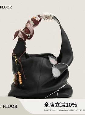 FIRSTFLOOR 进口头层牛皮真皮软榻大容量复古单肩通勤牛皮托特包