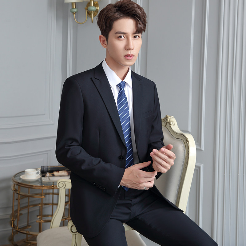 小西装外套男士帅气休闲西服上衣单件修身韩版潮大学生面试工作装