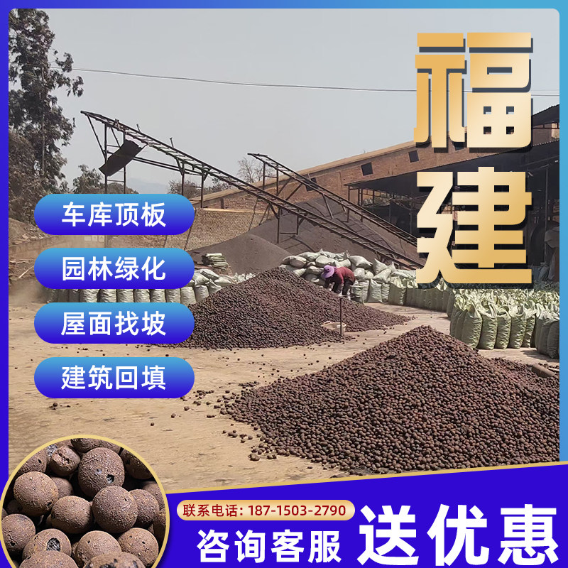 福建厂家直销一立方陶粒回填卫生间轻质垫底工程建筑环保颗粒包邮