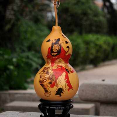 订制天然烙画特大号烙画葫芦精品家居摆件钟馗人物工艺品家居玄关