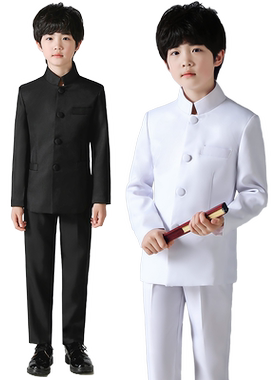 儿童中山装民国演出服装五四青年装男童毕业学生装元旦大合唱礼服