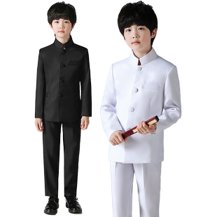 儿童中山装民国演出服装五四青年装男童毕业学生装元旦大合唱礼服
