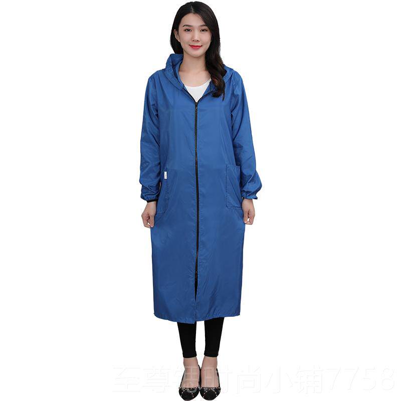 正品超长加羽服绒服罩衣大人长袖防护褂工作男女长大护衣防水家用