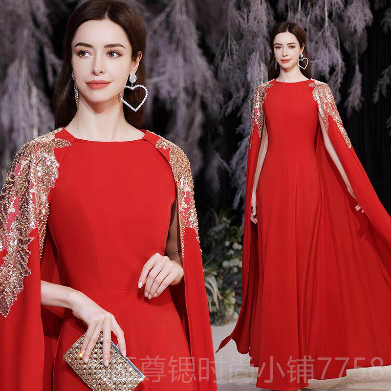 正品气场红女王演 红色声乐歌独唱成大合唱演唱团人礼服出服18866
