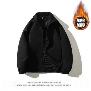 正品软壳帽立领外套男款秋冬季装加棉潮牌户外修无身帅棉服痞工夹