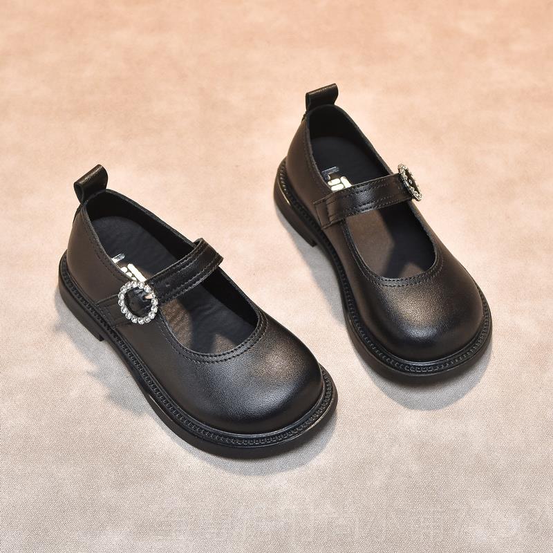 正品女皮鞋2024单春秋新款公主鞋院风学生鞋子女孩黑童学色演出儿